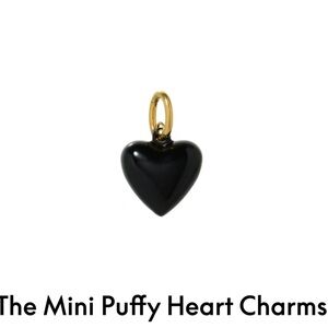 ROXANNE ASSOULIN The Mini Puffy Heart charm black